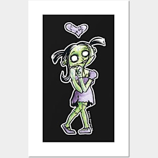 Zombie Girl Posters and Art